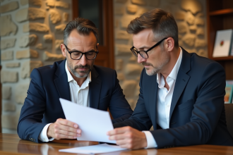 Homme d'âge moyen dans un hôtel boutique en France